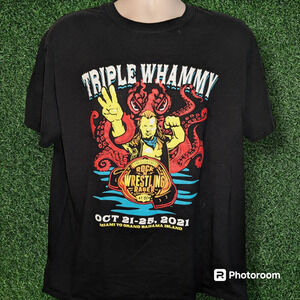 AEW Chris Jericho Rock N Wrestling Rager Cruise 2021 T-shirt - XL
